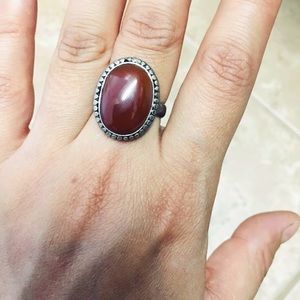 Real silver antique ring